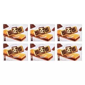 오리온 초코 과자 간식 비쵸비 125g X 6개