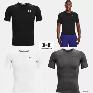 언더아머 1361518-001 남성 기능성 반팔 티셔츠 HeatGear 아머 컴프레션