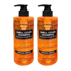 [셀러허브][웰빙창고] 쿤달 올데이 청소년샴푸 트로피컬망고 400ml X 2 (S36289425)
