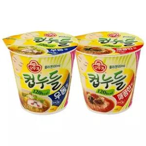[오뚜기] 컵누들 매콤한맛 6개 + 우동맛 6개/매콤찜닭 e[35772764]