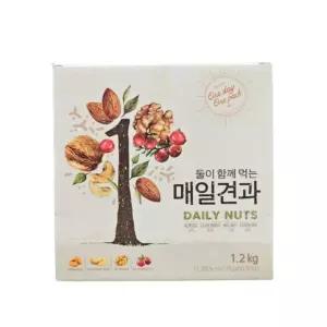 둘이 함께 먹는 매일견과 20g x 60봉 아몬드 호두 건크렌베리 캐슈넛