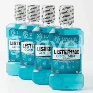 리스테린 쿨민트 750ml 4개 대용량 가글 구강청결제 최근생산
