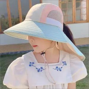 아동 배색 플랩캡 버킷햇 모자 챙모자 물놀이 수영장 키즈 어린이 남아 여아