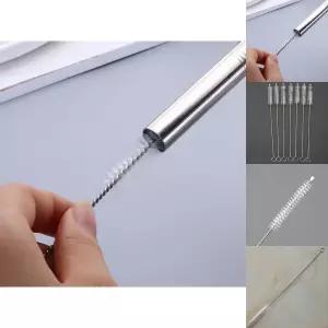 (10p세트 29cm) 스테인리스 빨대 세척솔/빨대솔/브러쉬/청소솔/청소/가는/롱빨대솔/폭좁은/긴빨대/스틸