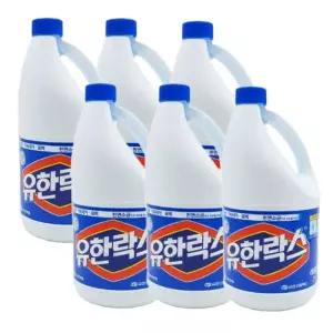 락스 레귤러 2L X 6개 락스 표백제 소독제 살균제