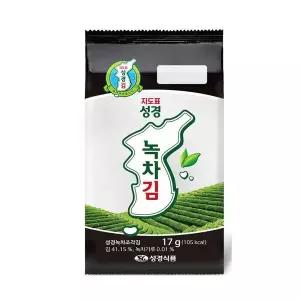 [하프클럽/베스트쇼핑]지도표 성경김 녹차 식탁김 소 17g 30개, 한박스