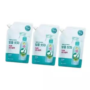 온더바디 발을씻자 코튼 면풋샴푸 리필 레몬 500ml 3개 4632689
