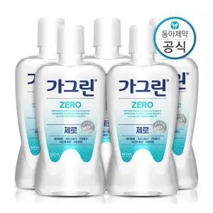 가그린 제로 가글 820ml 5개 구강청결제