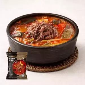 금강만두 육개장 630g x5봉/ 부산명물 맛집 / 진한국물과 푸짐한 건더기
