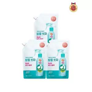 온더바디 코튼풋 발을씻자 풋샴푸 리필 자몽 500ML x 3개