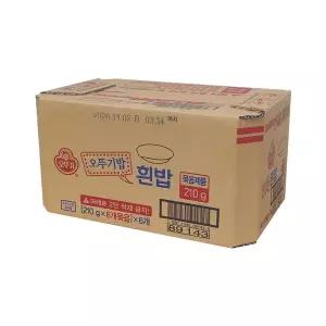 오뚜기 맛있는 오뚜기컵밥 흰밥 210g 36개 1박스 즉석밥