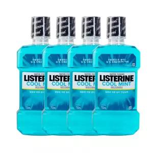 리스테린 쿨민트 750ml x4개 구강청결제