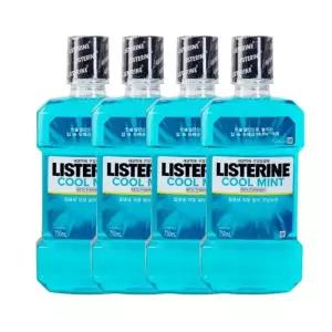 리스테린 쿨민트 750ml x4개 구강청결제