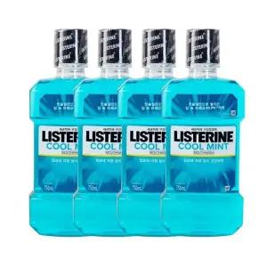 리스테린 쿨민트 750ml x4개 구강청결제