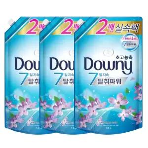 다우니 초고농축 섬유유연제 레몬그라스와 라일락 리필 1.6L 3개