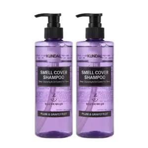 쿤달 올데이 스멜커버 청소년 샴푸 400ml 2개 플럼앤그레이프프룻