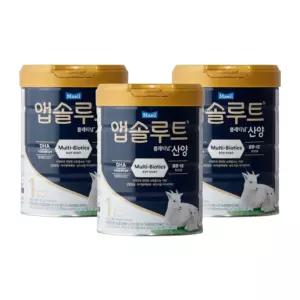 앱솔루트 플래티넘 산양 분유 1단계(0~6개월) 750g 3캔