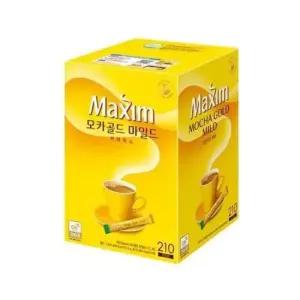 맥심 모카골드 마일드 커피믹스 스틱 210T 마일드 자판기 화이트모카 사무실 스틱 회사 맥심 모카골드