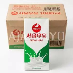서울우유 멸균 흰우유 1L 10팩 대용량 상온보관 1리터 우유