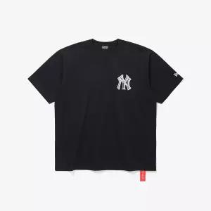 MLB 뉴욕양키스 리소그래프 티셔츠 블랙 15147518