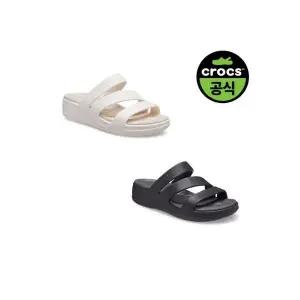 [하프클럽/]공식 여성 CROCS BOCA STRAPPY WEDGE 2종 택1 (26SWSD207434)
