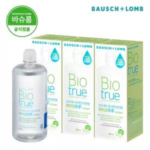바슈롬 바이오트루 500ml x 3개 소프트 렌즈 세척액