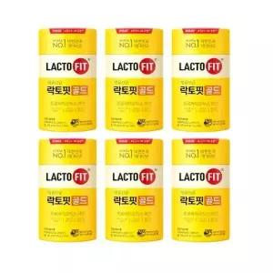 종근당건강 락토핏 골드 50포 6개 온가족 유산균 포스트바이오틱스