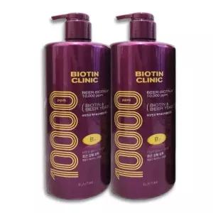 엘라스틴 비오틴 클리닉 맥주효모 볼륨케어 샴푸 1000ml 2개