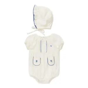 블루독베이비 BLUEDOG BABY CR아일렛자수바디수트 46313-604-04- 492620