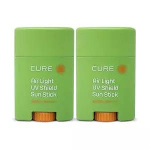 김정문알로에 큐어 에어라이트 유브이 쉴드 선스틱 20g(SPF50 ) 2개 Ss (16279956)