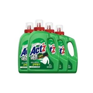 [텐바이텐]액츠 세탁세제 액체세제 퍼펙트 3.0L X 4개 딥클린