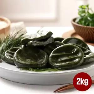 [아리울떡공방]굳지않는 진도 해풍 쑥개떡 2kg (1kg*2봉)