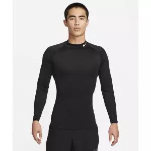 [나이키] NIKE 프로 드라이 핏 피트니스 모크넥 긴소매 탑 M - 블랙 화이트 FB7909-010 420978