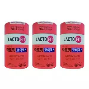 [종근당건강] 생유산균 락토핏 코어맥스 2g x 60포 x 3통 FWS