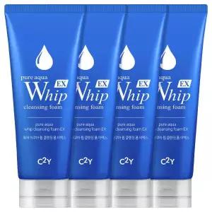 아쿠아 휩 폼클렌징 225ml 4개 대용량 약알칼리 클렌징폼