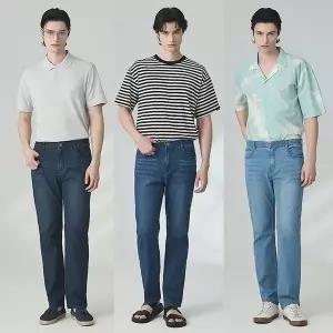 [뱅뱅] 26SS 남성 여름 라이크라 스트레이트 데님 3종