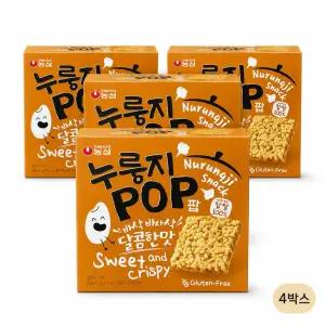 농심 누룽지팝 142g 4박스 글루텐프리 바삭바삭 달콤한맛 찹쌀