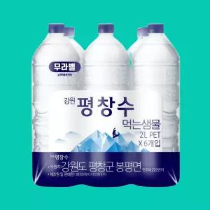 강원평창수 무라벨 시원한 2L 12개