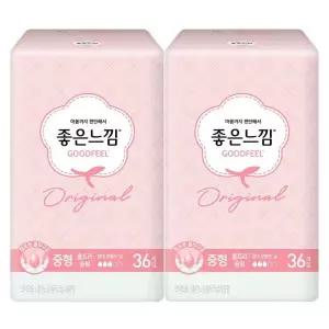 좋은느낌 날개형 울트라슬림, 중형, 36매, 2개