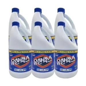 대용량락스 유한락스 레귤러 2Lx6개