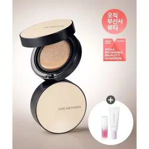 JUNGSAEMMOOL 에센셜 스킨 누더 쿠션 (리필포함)(퍼프 2P [5,000원 본품] + 미니 세럼 글로스 #로즈도즈 )