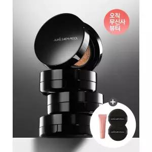 JUNGSAEMMOOL 에센셜 스킨 누더 롱웨어 쿠션(리필포함)(퍼프 2P [5,000원 본품] + 미니 세럼 글로스 #차이