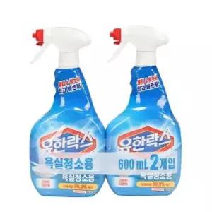 욕실청소 유한락스 욕실청소용 600ml 2개 세트