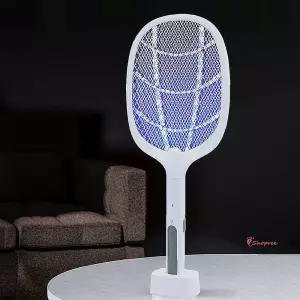 전기모기채 전기채 거치식 파리 충전식 전자 파리채 캠핑 초파리 원버튼vwx858