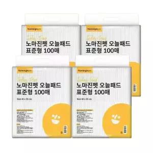 노마진펫 오늘패드 강아지배변패드 20g 400매 표준형 대형/가성비 대용량 흡수빠른