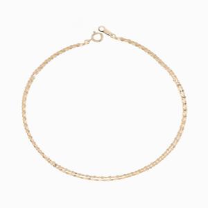 [AK수원점] [로이드] 트윙클 두줄 체인 14k 팔찌 (1.0mm) LWB23034G