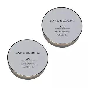 미샤 세이프 블록 RX 커버 톤업 선 쿠션 SPF50+ PA++++ 14g 2개