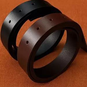 [소노스코리아]남성 가죽 벨트 끈 폭33mm 가죽 벨트 끈 소가죽 통가죽 허리띠 교체용 수제-WFNWB7H