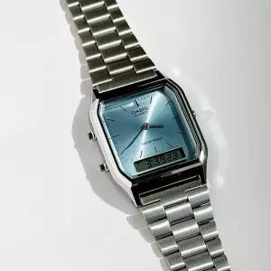 CASIO 카시오 AQ-230A-2A1 클래식 손목시계 아이스 블루 (15073714A)