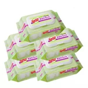3M 스카치브라이트 표준형 베이직 더블액션 플러스 물걸레 청소포 150매 (30매 x 5개)